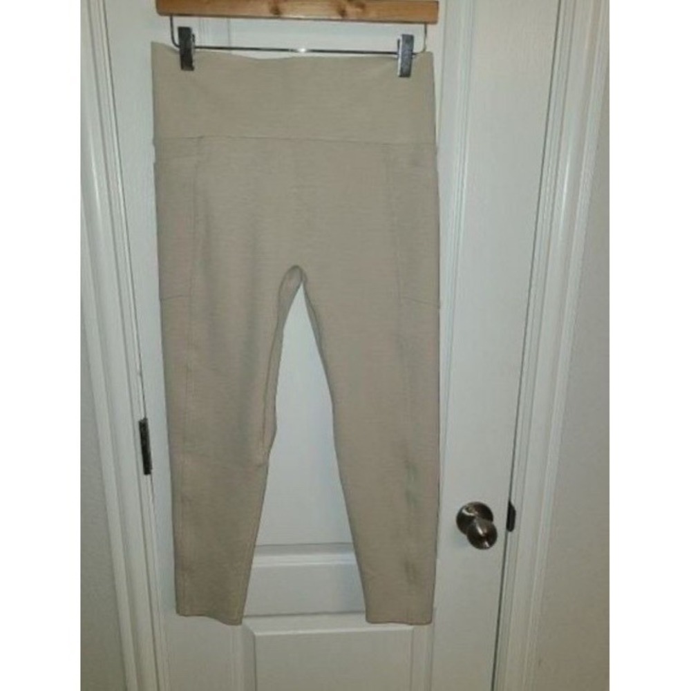 Sweaty Betty womens leggings Super Sculpt 7/8 Beige‎ Size L